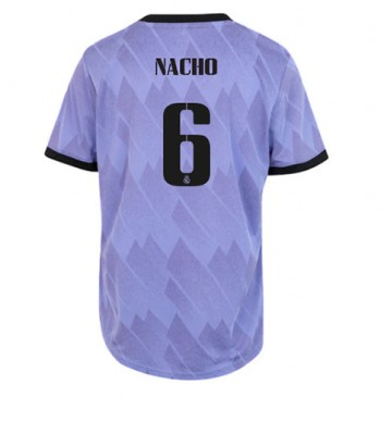 Real Madrid Nacho #6 Bortedrakt Kvinner 2022-23 Kortermet
